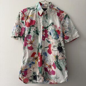 French Connection Slim Fit Floral Short Sleeve